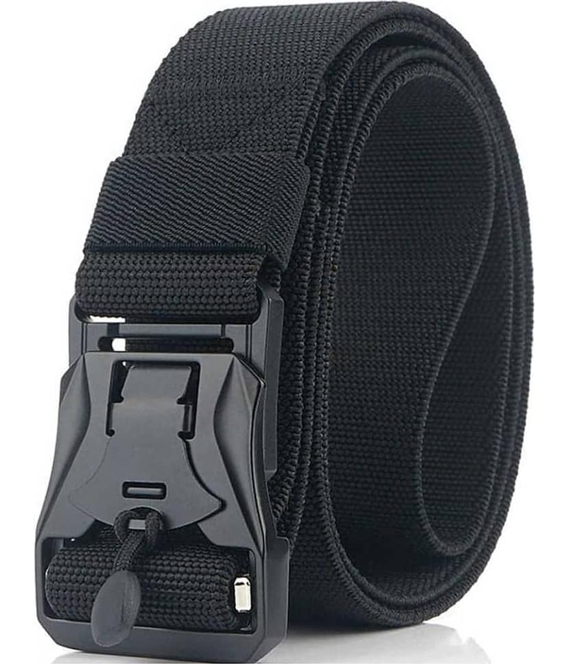 Edifier - Black Canvas Men's Casual Belt ( Pack of 1 )