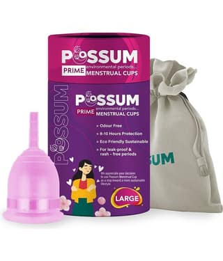 POSSUM - Silicone Reusable Menstrual Cup Large ( Pack of 1 )