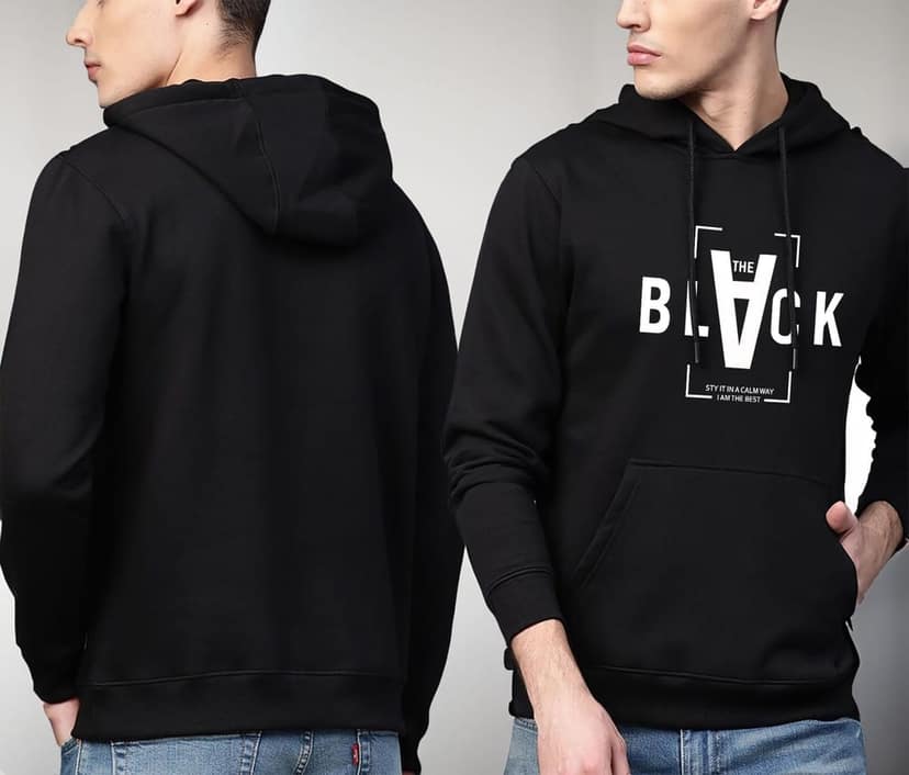 SCOTT FINCHER Men's Black Graphic Printed Hoodie : AA(RSHOD)BLACK_03