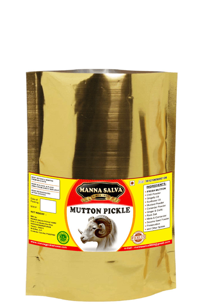 Manna Salva Pickles- Mutton Pickle - Non-Veg Pickle view 2