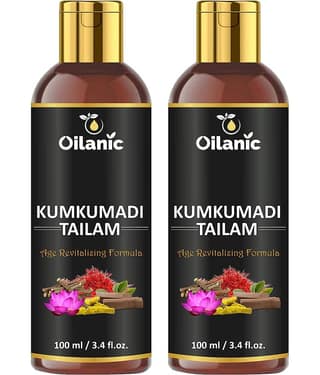 Oilanic Kumkumadi Tailam For Glowing & Radiant Skin Face Serum 200 mL Pack of 2