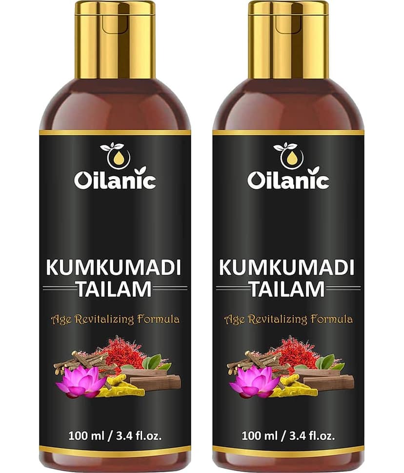 Oilanic Kumkumadi Tailam For Glowing & Radiant Skin Face Serum 200 mL Pack of 2
