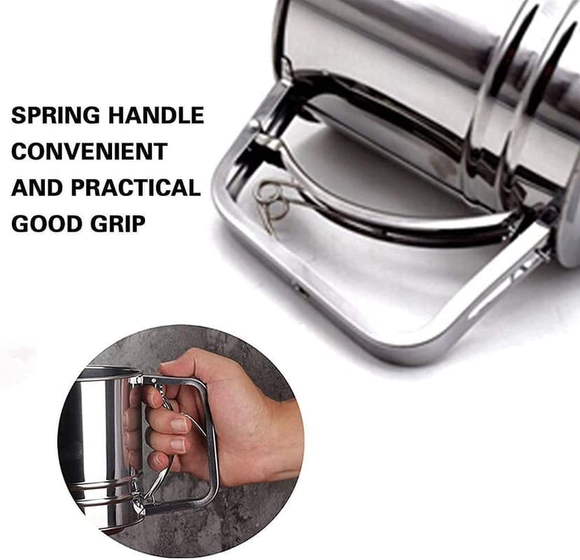 Wholesale Item - STEEL BAKING FLOUR SIFTER - MOQ 21 Pieces view 2