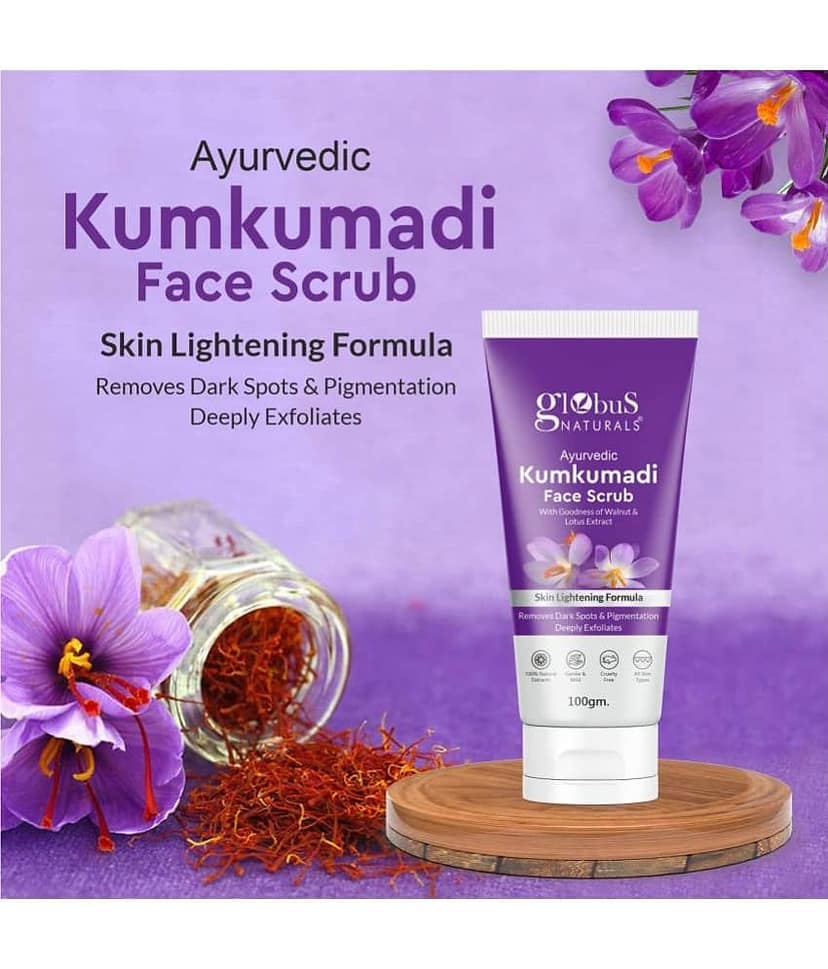 Globus Naturals Kumkumadi Face Scrub, 100gm view 2