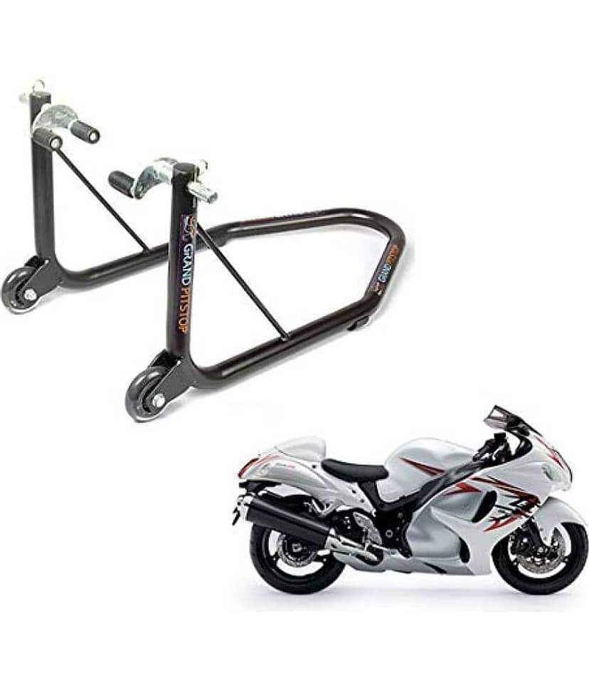 Grand Pitstop Front Paddock Stand Non-Dismantable for Hayabusa (Black) view 2
