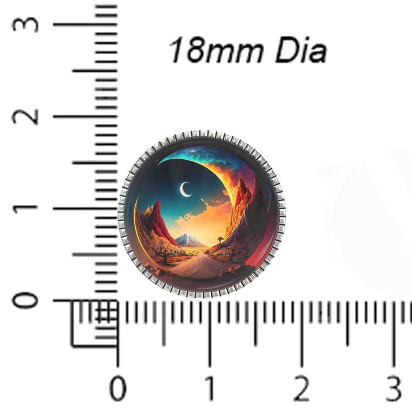 The Smart Buttons - Shirt Button Cover Cufflinks for Men - Alpine Moonrise view 6