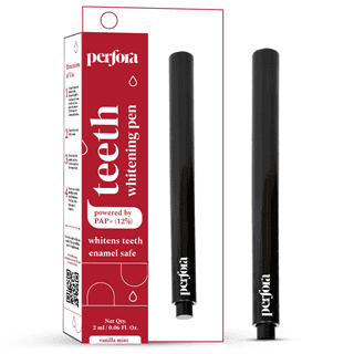 Perfora Teeth Whitening Pen | Peroxide Free | Teeth Whitening Products for Men & Women | Enamel Safe & Effective | Vegan | Stain Remover and Teeth Whitener |Formulated with PAP+ | Vanilla Mint, 2 ml