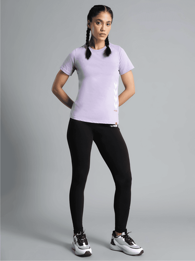 Tany Round Neck Cotton Rich Half Sleeve Solid Regular fit Cottonpoly T-shirt for Women Comfortable soft Breathable Fabric Stretchable for Everyday Use Ideal for Casualwear view 7