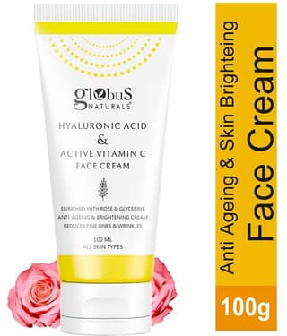 Globus Naturals Hyaluronic Acid & Vitamin C Face Cream, 100ml
