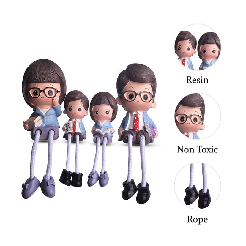 Miniature Doll Family | Family Statue | Family Miniatures | Miniature Family | Family Sculptures | Aesthetic Family Statue | Best Gift Items | Gift Ideas For Women view 2