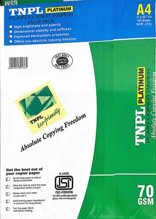 TNPL A4 PAPER 70 GSM