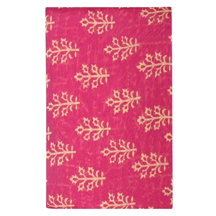 HANDLOOM CHANDERI 03 PCS DABU PRINTED SUIT (SKU - 1RDS03101220 Suit 73) view 3