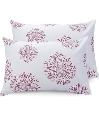 HIDECOR - Pack of 2 Microfibre Polka Dots Standard Size Pillow Cover ( 68.58 cm(27) x 43.18 cm(17) ) - Pink