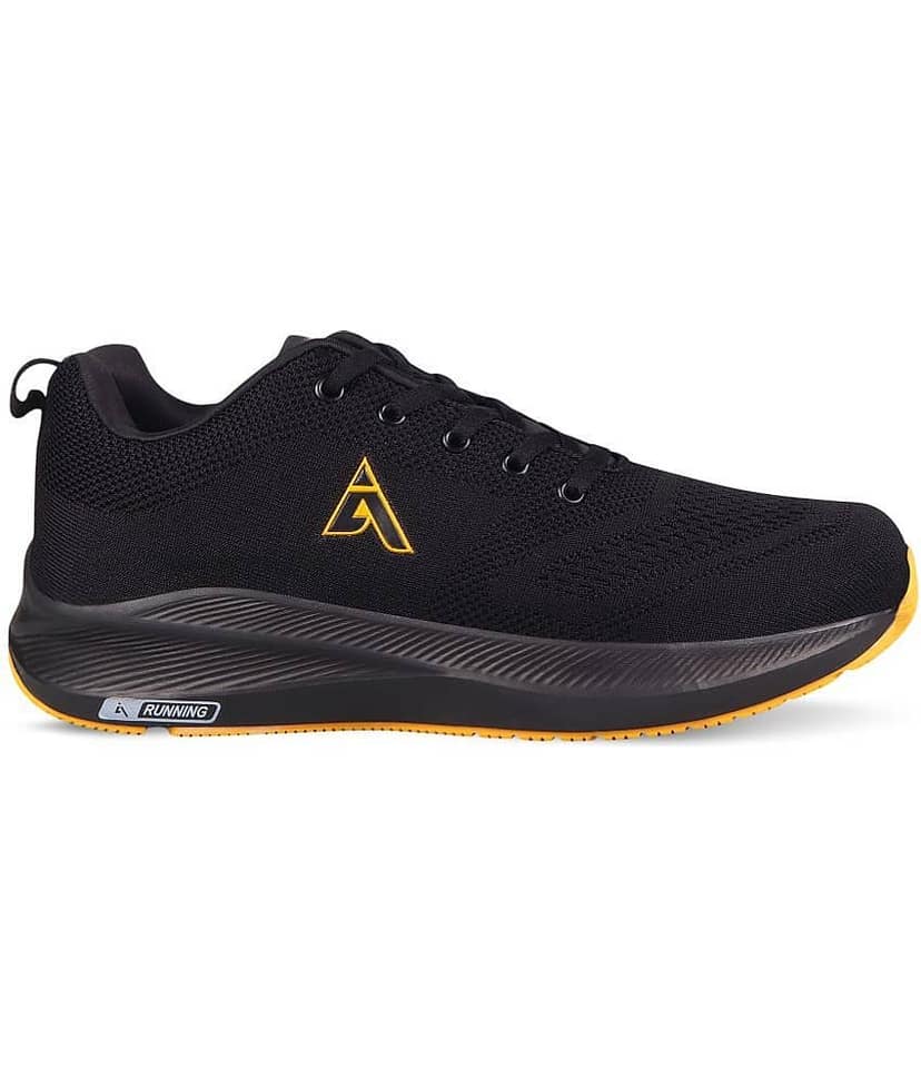 Action - Mesh Running shoes Black Men's Sports Running Shoes view 2