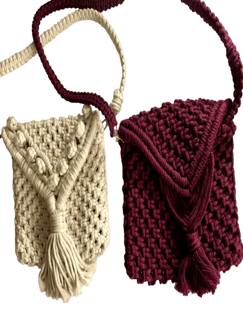 Nirjhari Crafts Handmade Macramé Sling Purse (Pack of 1) view 3