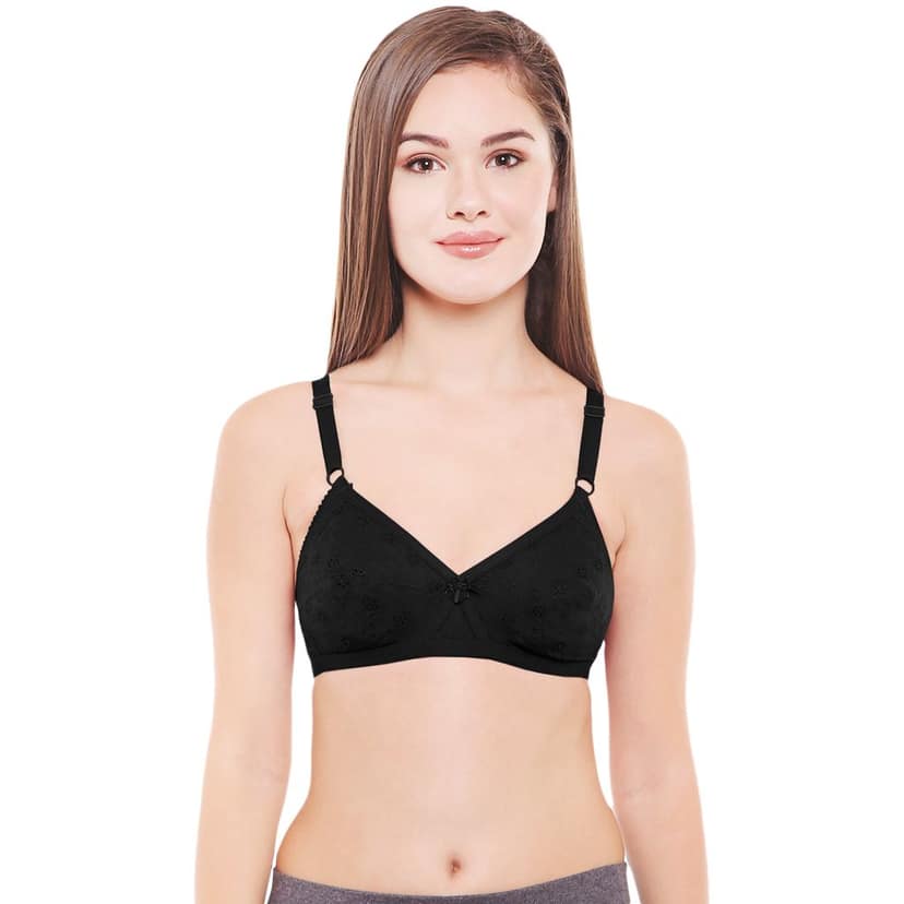 Bodycare Women Cotton Full Coverage Non Padded Regular Bra Pack - 2 E5524BW view 2