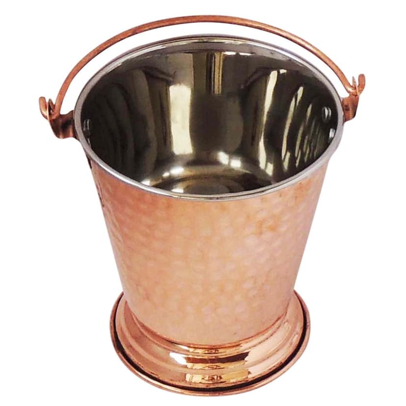 Copper Steel Small Bucket Shape Bowl 400 Ml (BCMAS138 B) view 3