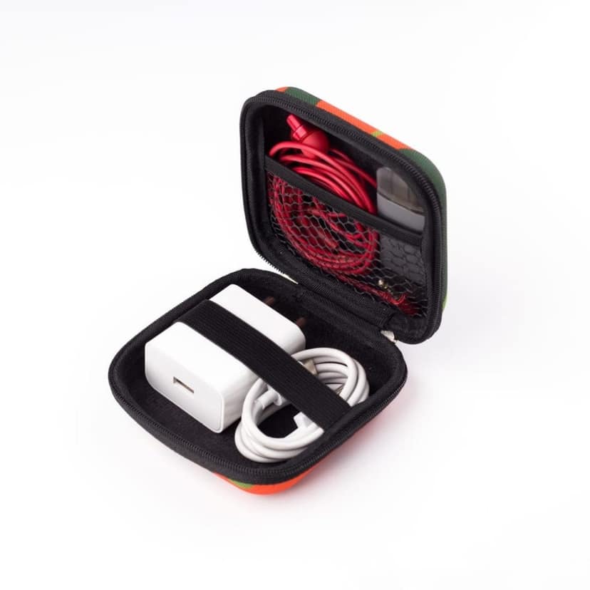 Abstract Multi Purpose Tech Organizer for Charger/Earphone/Pen Drives/Cables - Box Shape view 2