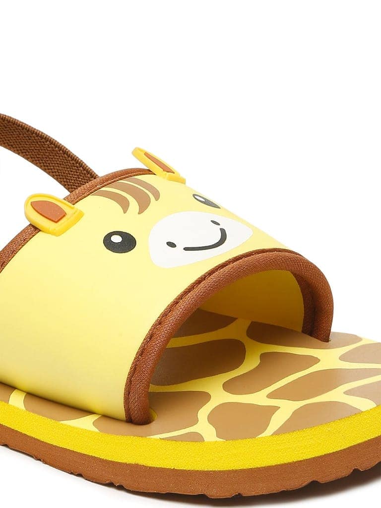 Premium Giraffe Artistic Sliders - Yellow (Unisex) view 2