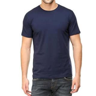 Trishoolin Plain T-Shirt | Regular Fit | Crew Neck / Round Neck Half Sleeve | Design 10000MB | Pack of 1