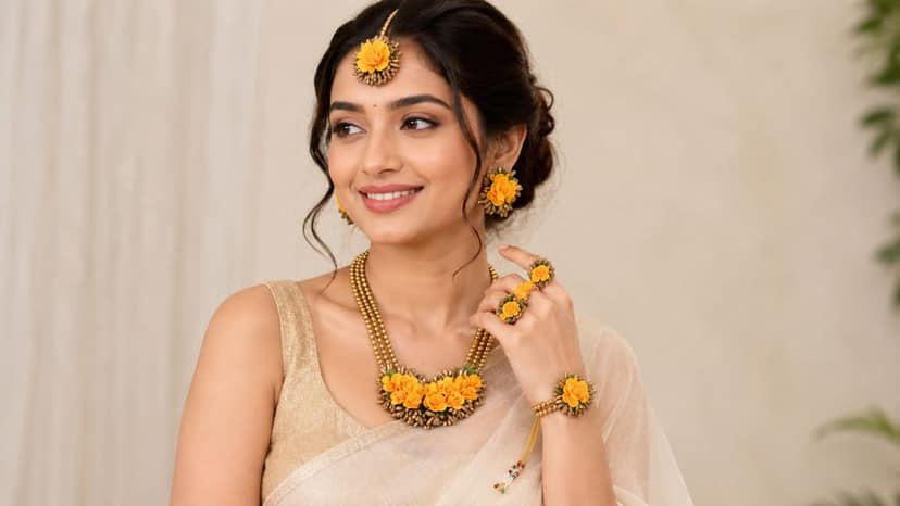 Haldi Jewellery Set