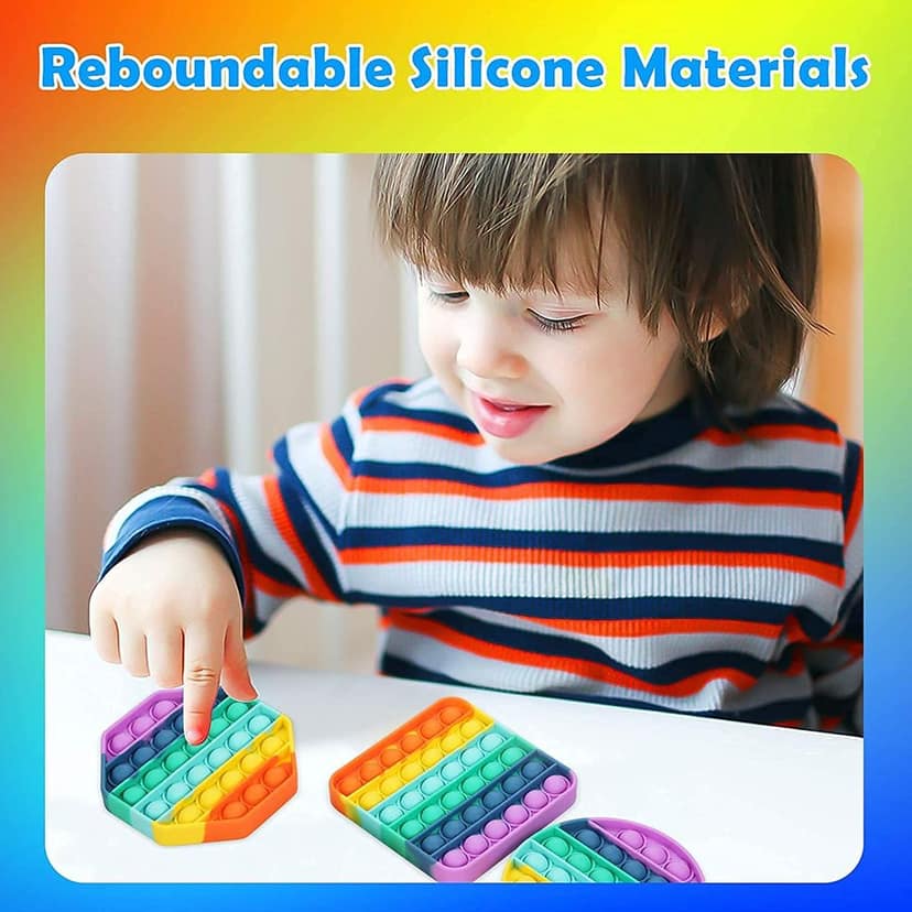 Nawani Pop Fidget Toy Push Pop Bubble Fidget Sensory Toy for Kids and Adults. view 3