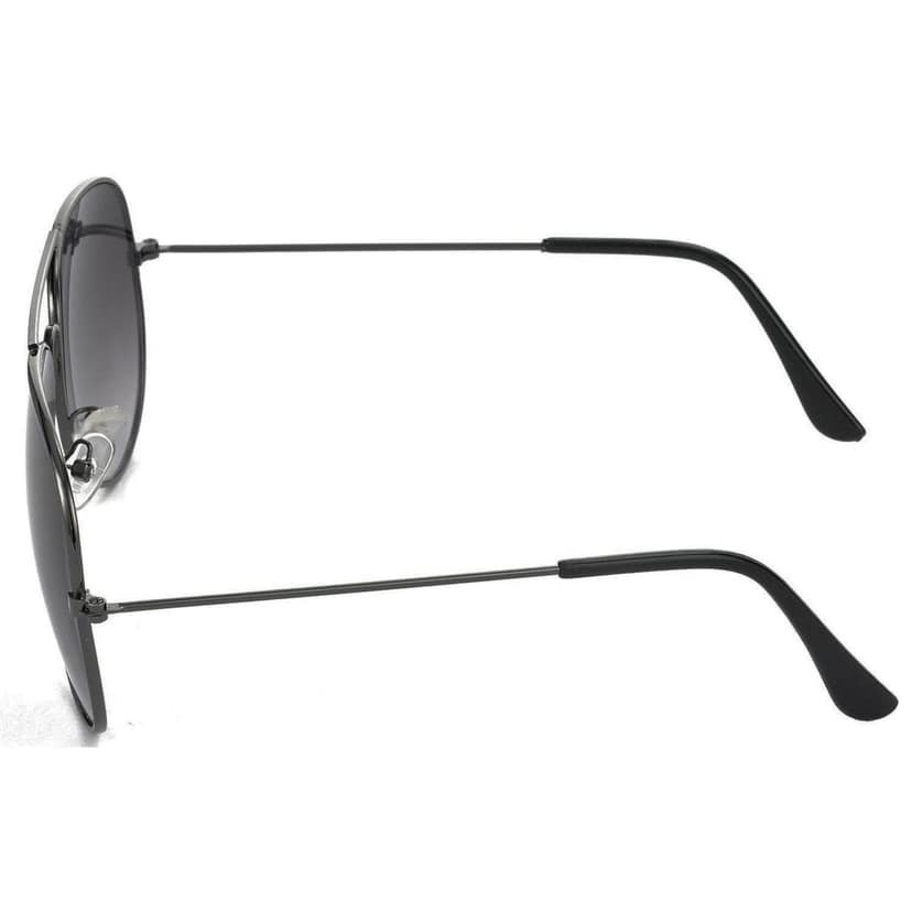 HRINKAR Men Women Boys & Girls Pilot & Rectangular Sunglasses Grey & White Frame, Grey & Grey Lens (Medium) Pack of - 2 view 4