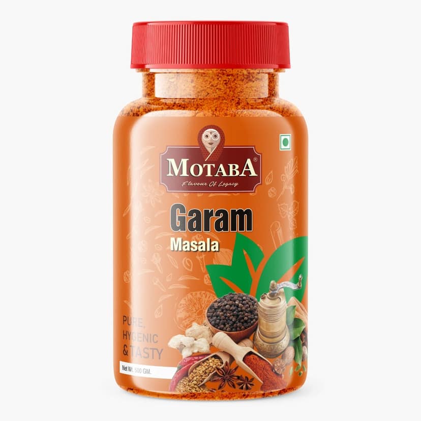MOTABA Garam Masala, 500 gm Jar