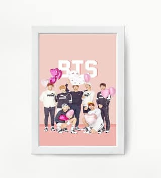 NOKKES Bts Army Bangtan Boy V suga J-Hope Jungkook Jin Jimin Rm 5X7 Inch Size Photo Frame Photo Home Office_AQW310