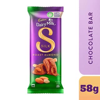 Cadbury Dairy Milk Silk Roast Almond Chocolate Bar, 58 G