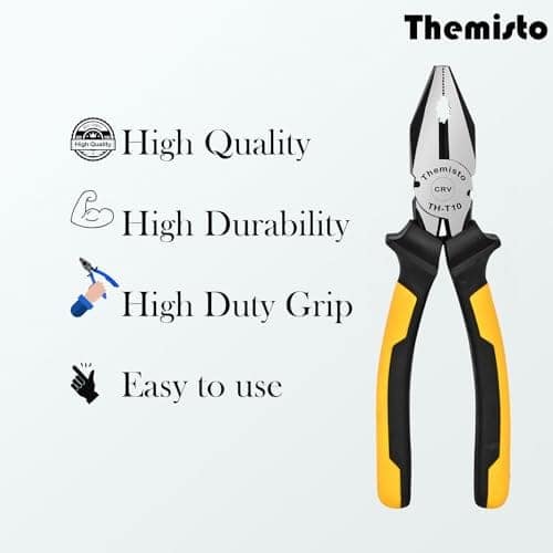Themisto TH-T10 8 Inch Combination Plier CRV view 3