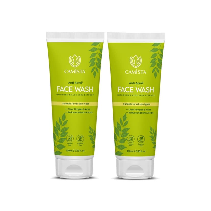 CAMISTA Anti Acne Face Wash with Neem & Aloe Vera Extract