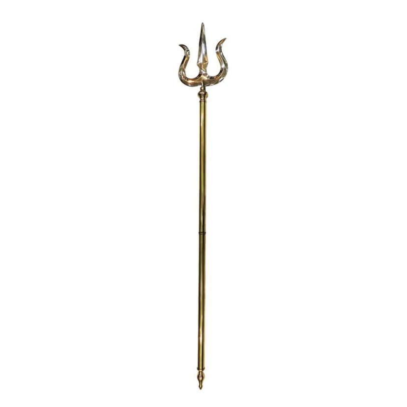 Brass Trishul, Height : 67.5 Inch (ZMAS138 J) view 2
