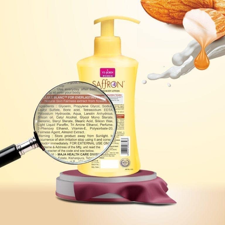 VI-JOHN Body Lotion Combo Of 4 | 250 ML Each | For Men And Women | All Skin Types | Milk & Almond 1000 ML view 6
