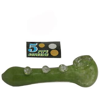 Farman Handicrafts 5 Inch Smoking Hand Glass Pipe Pack of 1 view 2