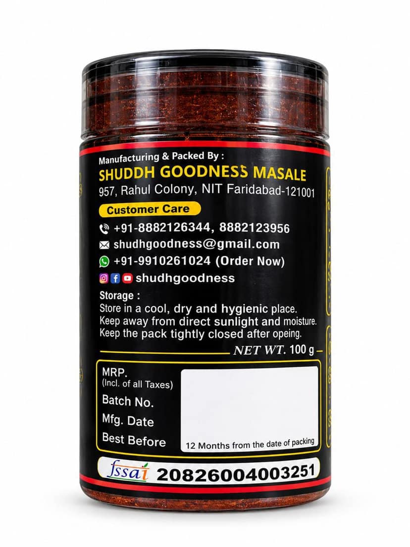 Shuddh Goodness Red Chilli Powder 100g view 2
