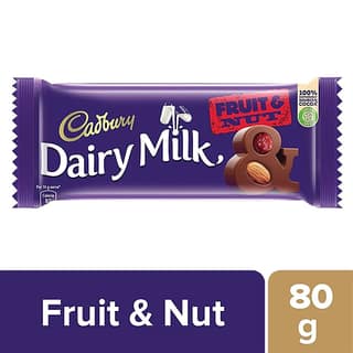 Cadbury Dairy Milk Fruit & Nut Chocolate Bar, 80 G