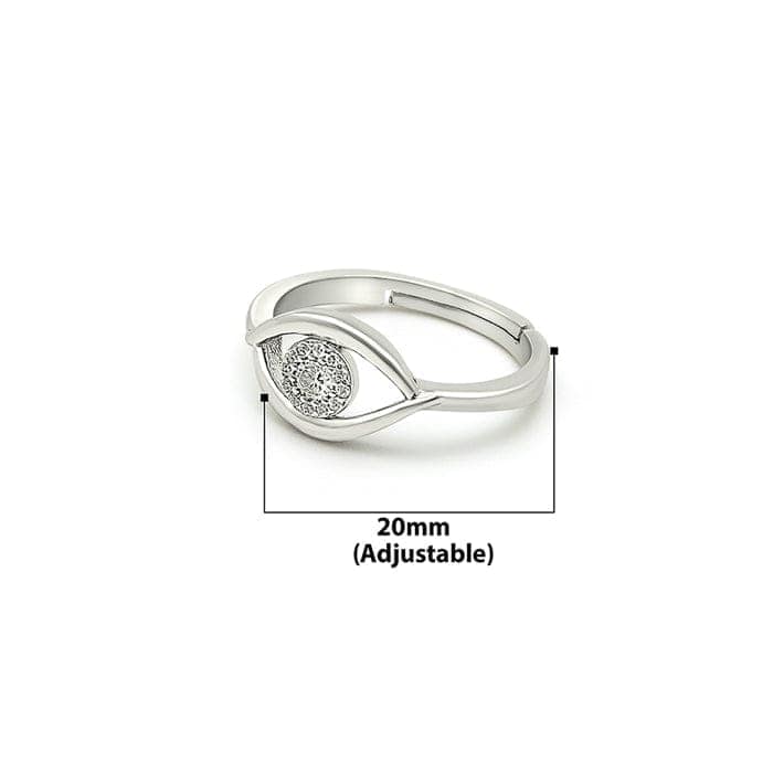 Silver Crest Eye Ring view 5