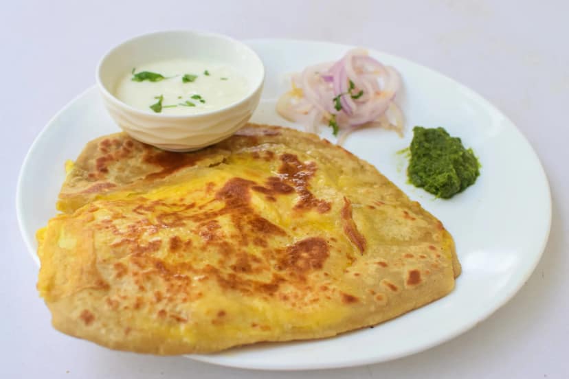 Paneer Egg Paratha