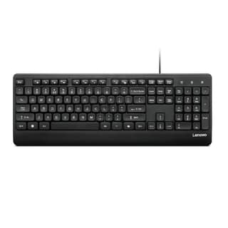 Lenovo 110 USB-A Wired Multimedia Keyboard-Full-Size Layout,Plug & Play| Waterproof Exoskeleton with 3 Indicator Lights |One-Touch Co-Pilot Key|Adjustable Keyboard Stand| 3 Yr Warranty Lenovo 110 USB-A Wired Multimedia Keyboard-Full-Size Layout,Plug & Pl