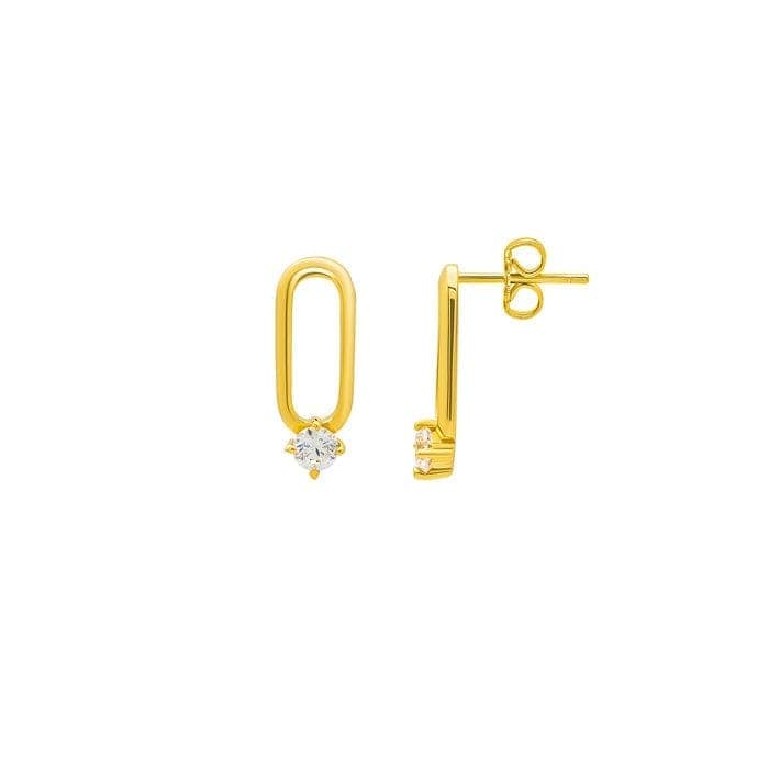 18k Gold Plated Silver Starlight Earrings view 6