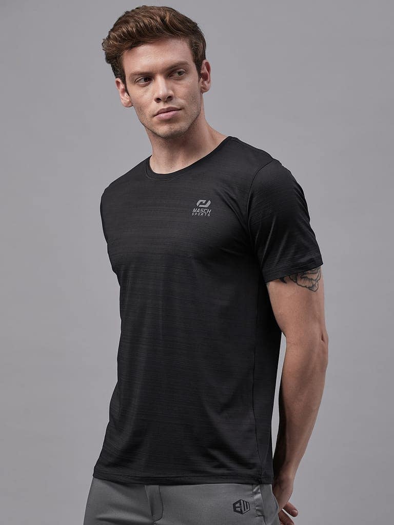 Masch Sports Men’s Dri-Fit Sports & Active Wear, Running & Training Half Sleeves Polyester Round Neck T-Shirt view 7