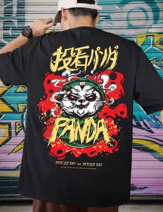 Scott Fincher Men's Oversized Halfsleeve Graphic Printed T-Shirt : AA(ARN)BLACK_30