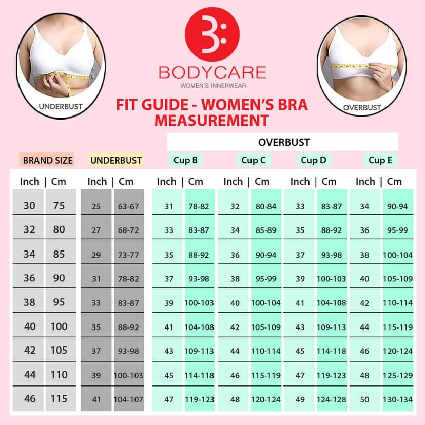 Bodycare Cotton Non Padded Non wired Regular Bra-Pack of 3 view 7