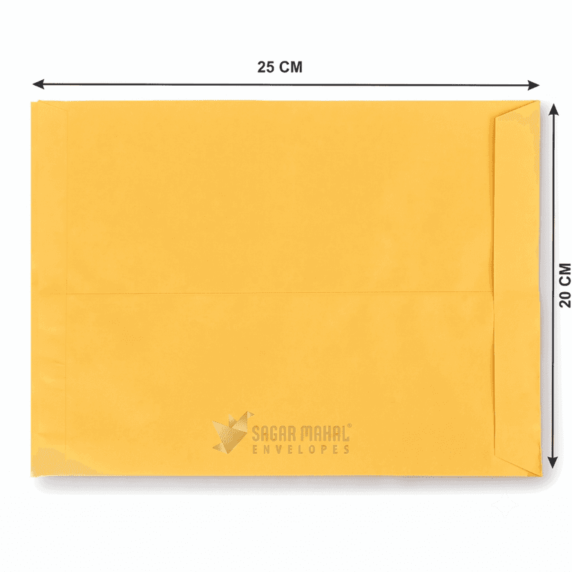Sagar Mahal Yellow Laminated Envelope - 10x8 Inches view 2