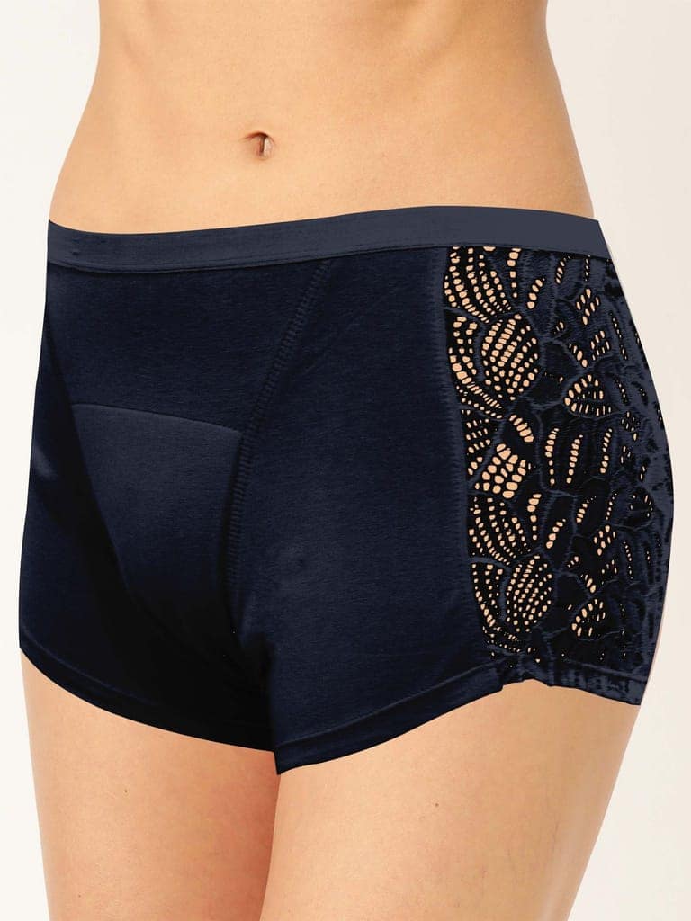 Women Boyshorts Lenzing Modal Lace Period Underwear view 5
