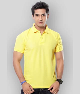 in365 Pack of 1 Cotton Blend Regular Fit Solid Half Sleeves Men's Polo T Shirt ( Turquoise )