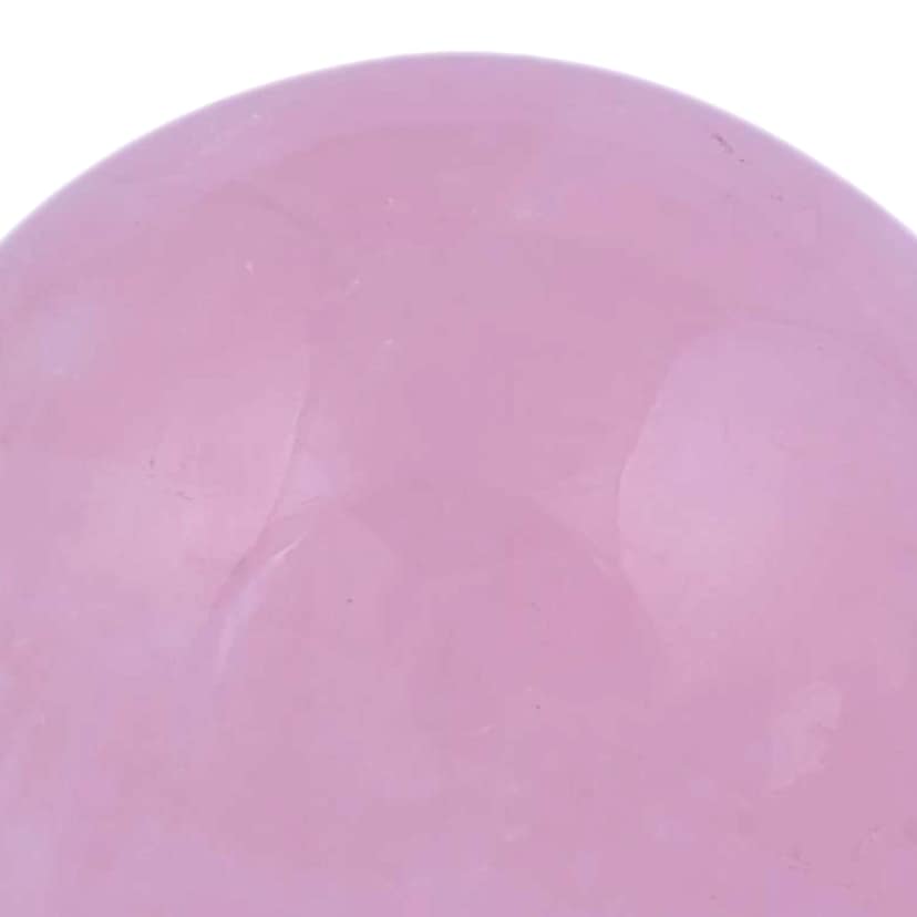 Rose Quartz Ball Healing Crystal Handcarved Crystal Stone Sphere Ball, Polished Feng Shui Crystal Ball for Reiki, Healing, Vastu(KI_23) by Krishna Impex view 2