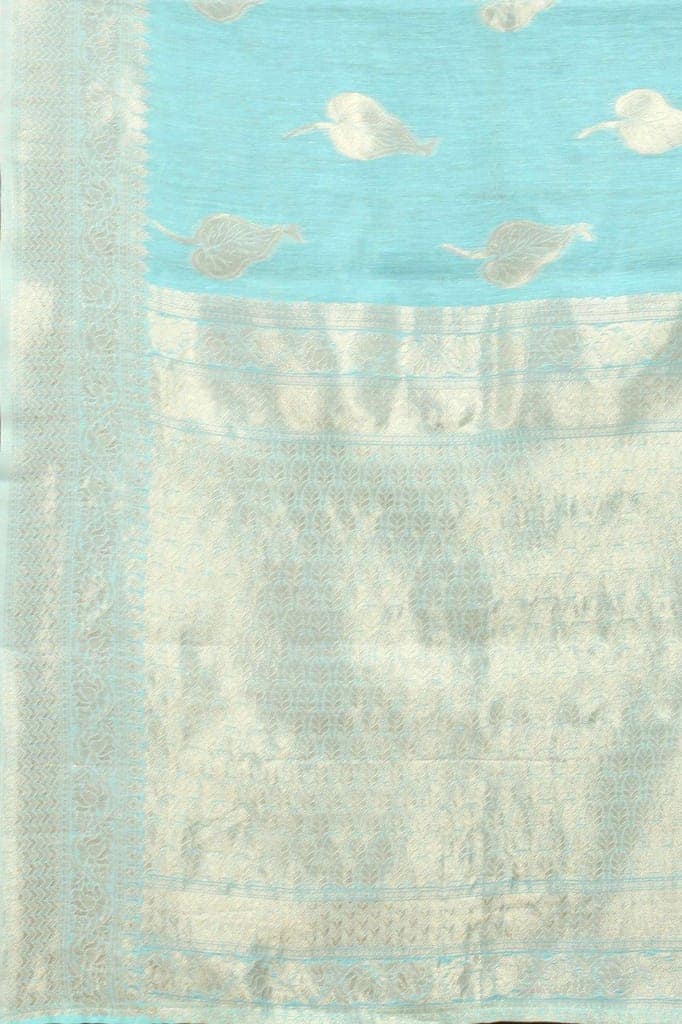 Women's Pure Cotton Saree with Unstiched Blouse Piece view 6