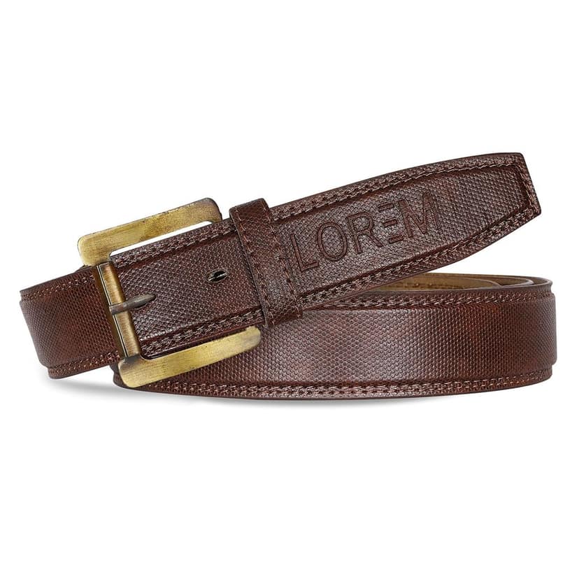 LOREM Black Formal/casual PU Leather Belt For Men BT20-BKL05